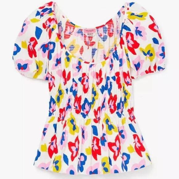 Kate Spade Tops - Kate Spade Summer Flowers Riviera Top